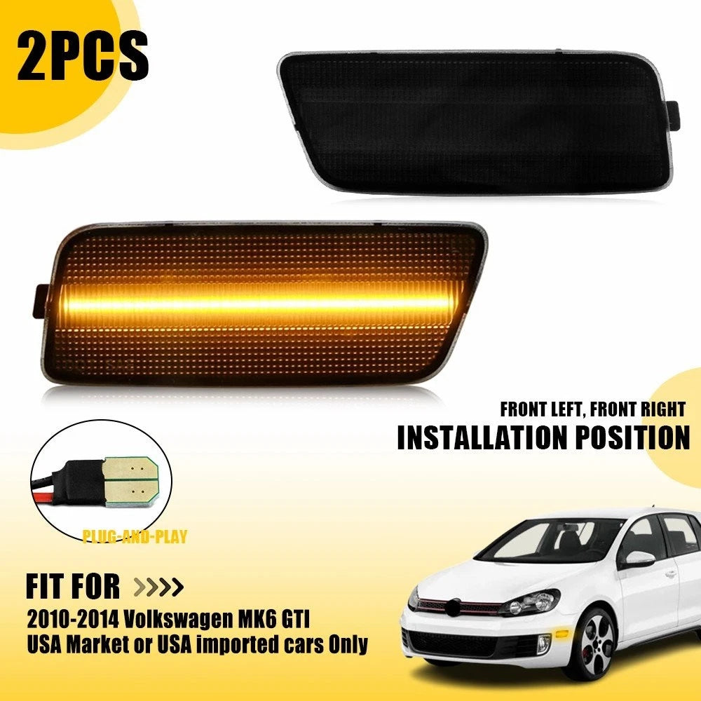 2X LED Side Marker Lights for Volkswagen MK6 GTI (2010–2014) EPY
