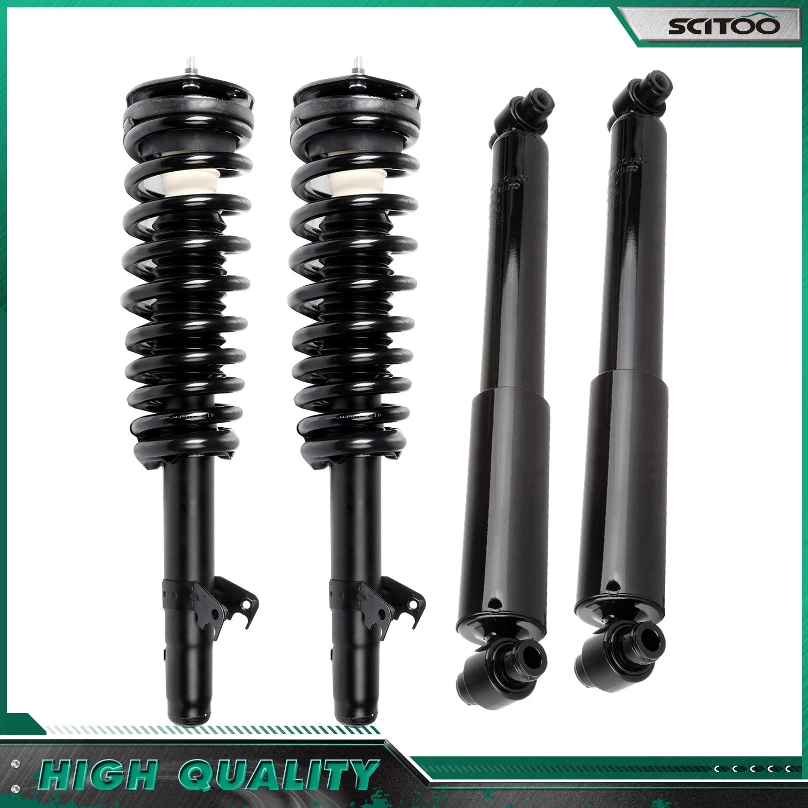Set of 4 Complete Struts & Rear Shocks for Mazda 6 (2003–2008)