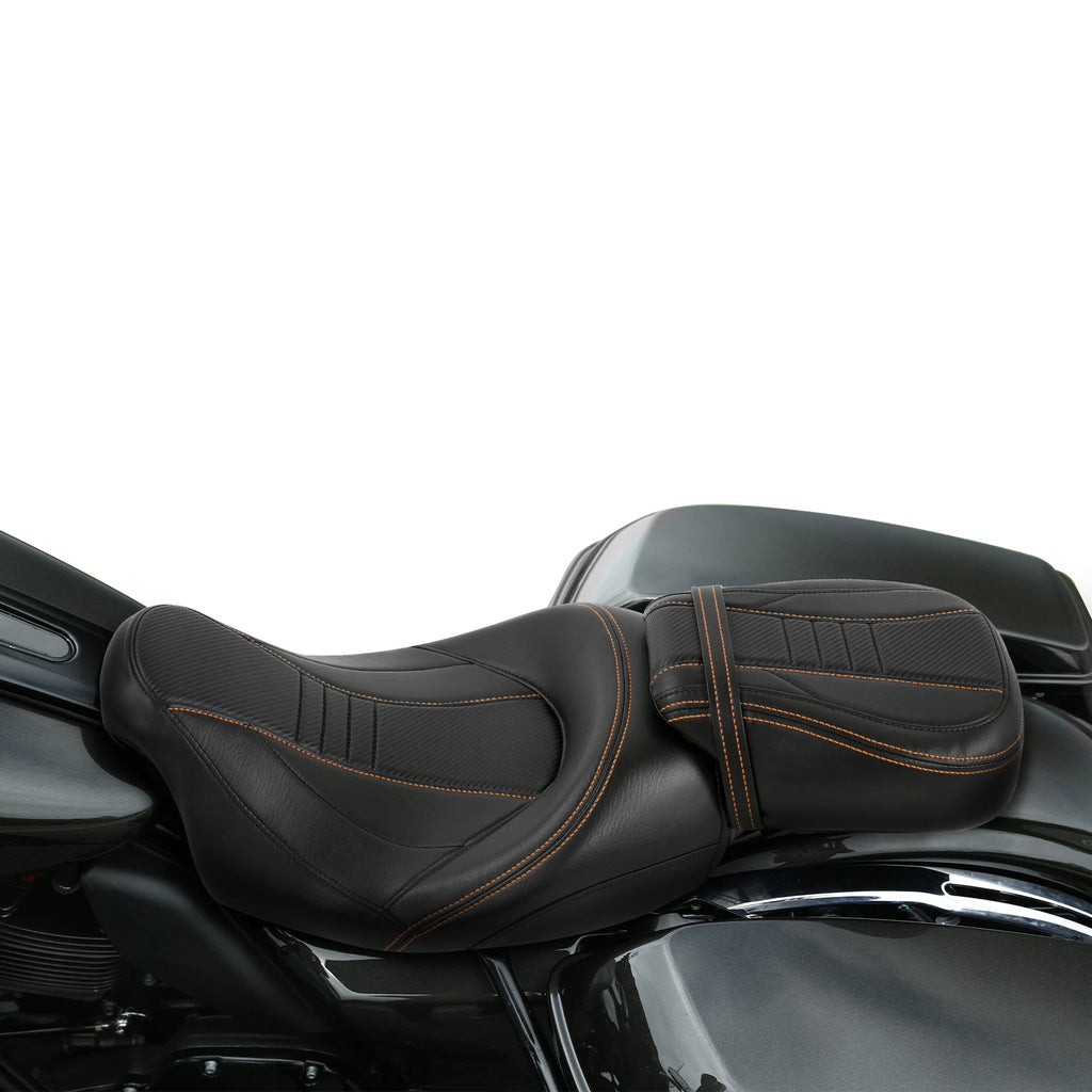 Driver Passenger Gel Seat for Harley Road King Electra Glide (2009–2023)
