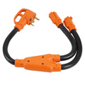 24inch RV Generator Power Adapter Cord 30A to 15A Y Splitter for MXR3500 MXR3800 (N/A)