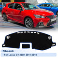 Dash Cover for Lexus CT 200H (2011–2019) Polyester Black Blue Edge