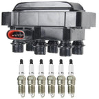 Ignition Coil + 6 Iridium Spark Plugs for Ford Ranger Mustang Mercury Mazda