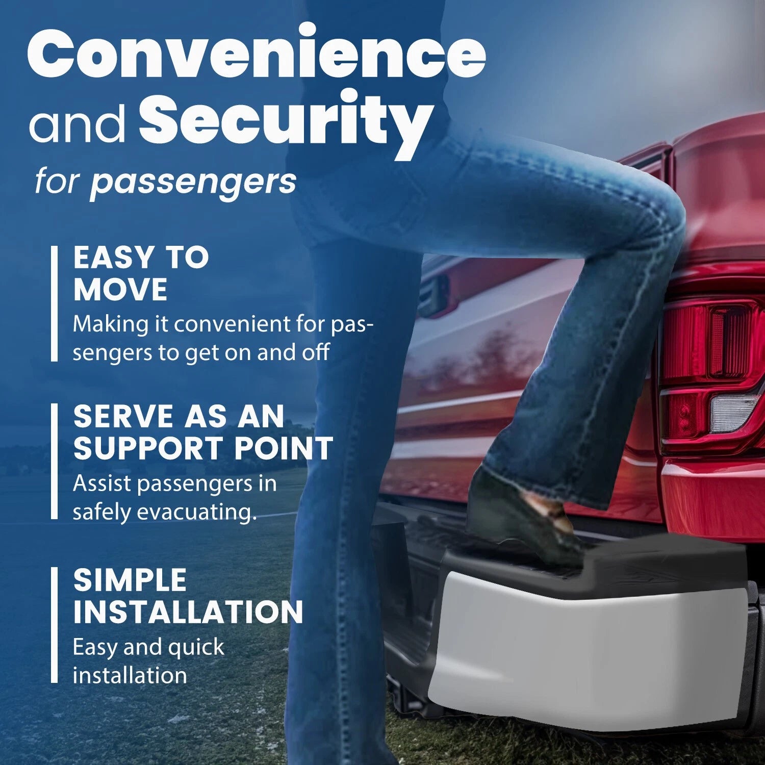 Rear Bumper Top Step Pad Cover for Ford F-150 (2015–2020)