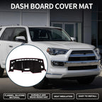 Dashboard Dash Cover Mat for Suzuki Solio MA15S (2001–2015) Black Red Set