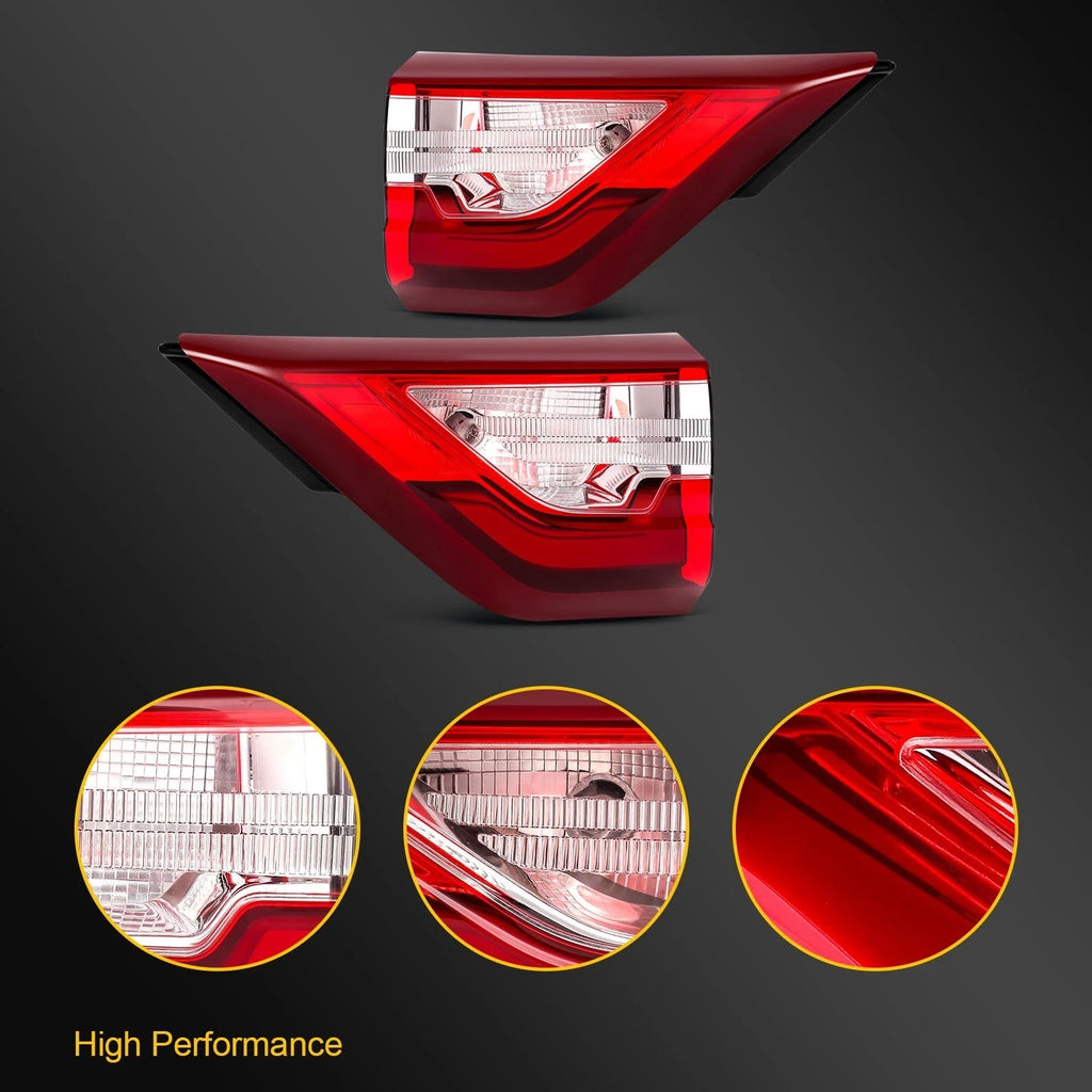 2Pcs Red Tail Lights Assembly for Chevrolet Traverse (2018–2021)