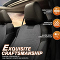 Set of 2 Universal Seat Covers for Cars (1st & 2nd Row) - Grey