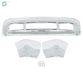 Steel Split Front Bumper Covers for Ford F-250 F-350 Super Duty (1999–2004) Chrome