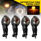Set of 4 Amber Smoked Turn Signal Lights for Kawasaki Ninja 250R (2008–2012)