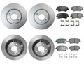 Brake Kit with ProAct Ceramic Pads & Rotors for Santa Fe, Sorento