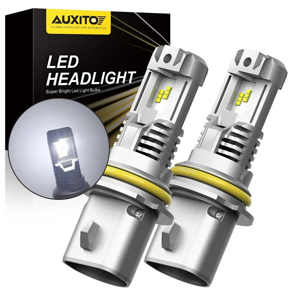 AUXITO 9007 HB5 LED Headlight Bulb 24000LM 6500K White for Vehicles
