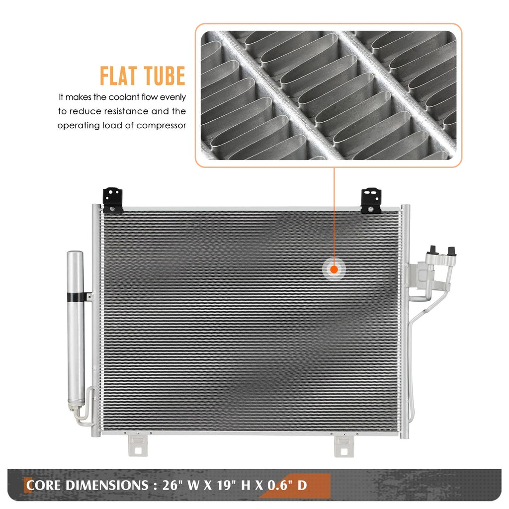 A/C Condenser for Mazda CX-9 (2016–2023) Aluminum Core Replacement