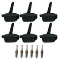 6X Ignition Coil & Iridium Spark Plug for Chrysler Dodge Jeep Ram 3.6L (2011–2021) UF807