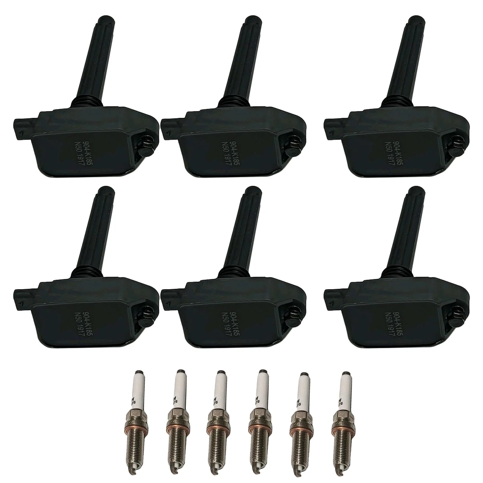 6X Ignition Coil & Iridium Spark Plug for Chrysler Dodge Jeep Ram 3.6L (2011–2021) UF807