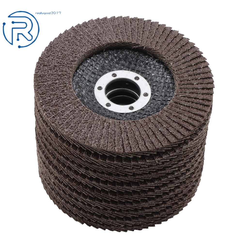 10 Packs Zirconia Flap Discs 4.5"×7/8" 40 Grit Type 27