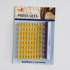 Set of 4 Alphabet Number Cutters for Cake Decorating