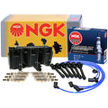Set of 6 NGK Iridium IX Spark Plugs & Ignition Coil Wires for Hyundai Kia V6