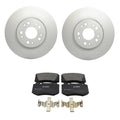 Hella Front Rotor & Bosch QuietCast Brake Pad Kit for Mercedes CL500 (1992–1999)