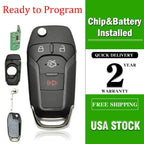 1 Pcs Keyless Entry Flip Key Fob for Ford Fusion (2013–2016) 5924003