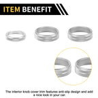 Air Conditioner Switch Knob Cover Ring for Ford F-150 (2015–2023) Silver Tone