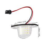2X LED License Plate Light for Honda Odyssey CR-V Civic Insight 