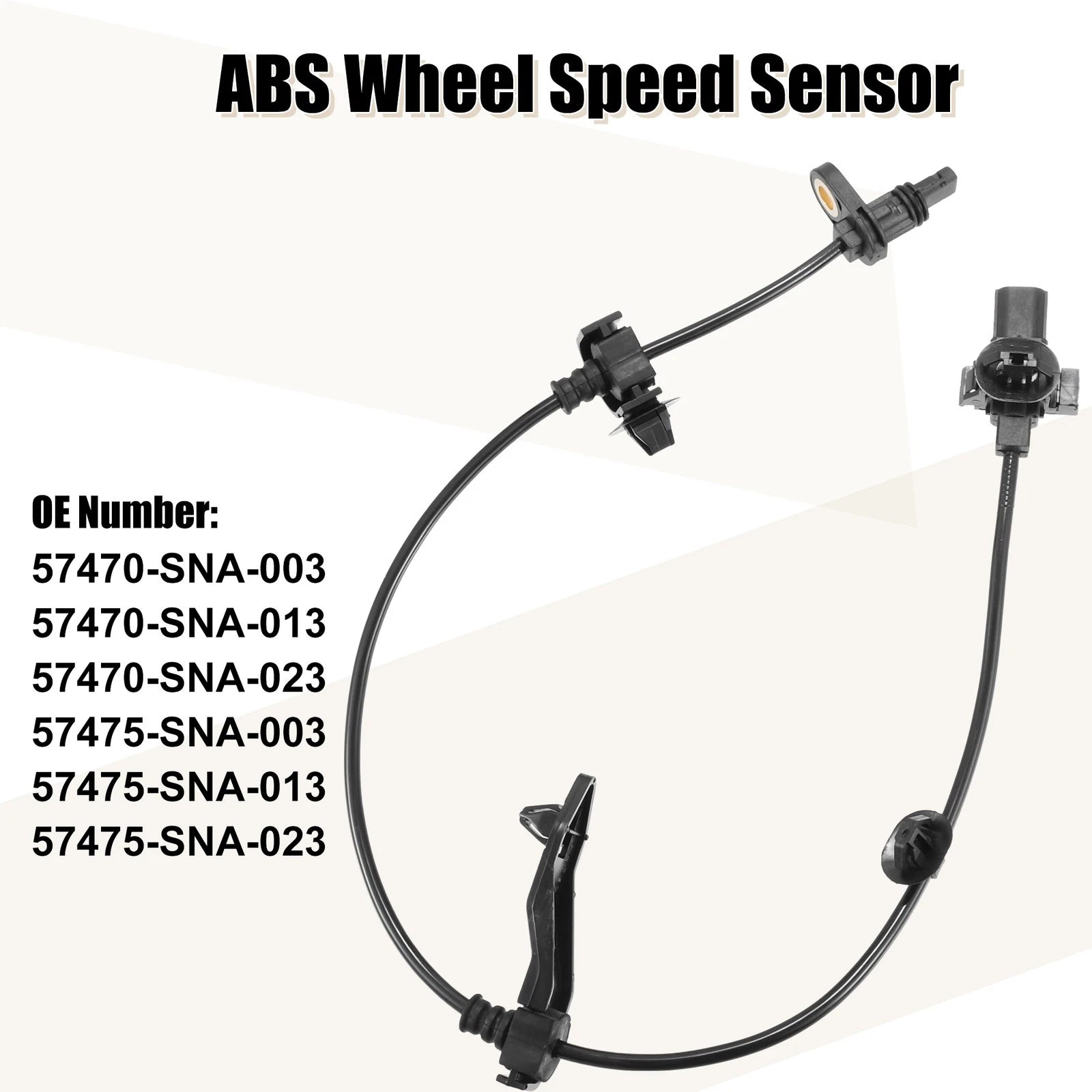 2X ABS Wheel Speed Sensor for Honda Civic (2006) 57470-SNA-003