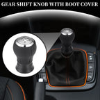6 Speed Manual Gear Shift Knob for Toyota Yaris (2005–2010) Plastic Silver Tone