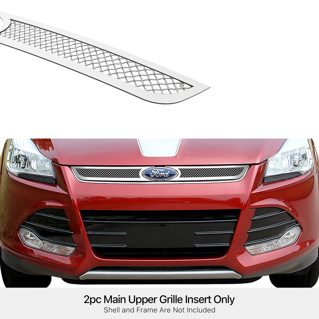 Stainless Steel Chrome Mesh Grille Insert for Ford Escape (2013-2016)
