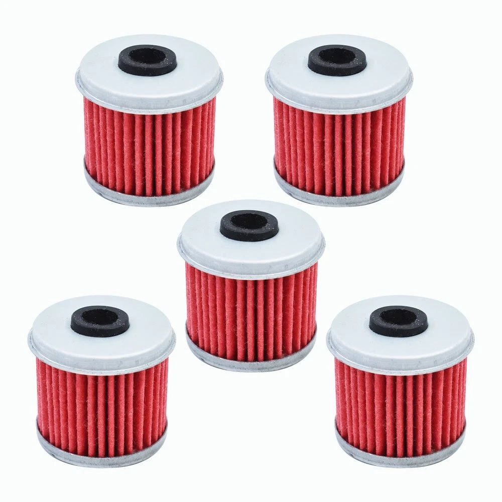 Set of 5 Oil Filters for Honda TRX450R CRF150R CRF250X CRF450R (2004–2023)