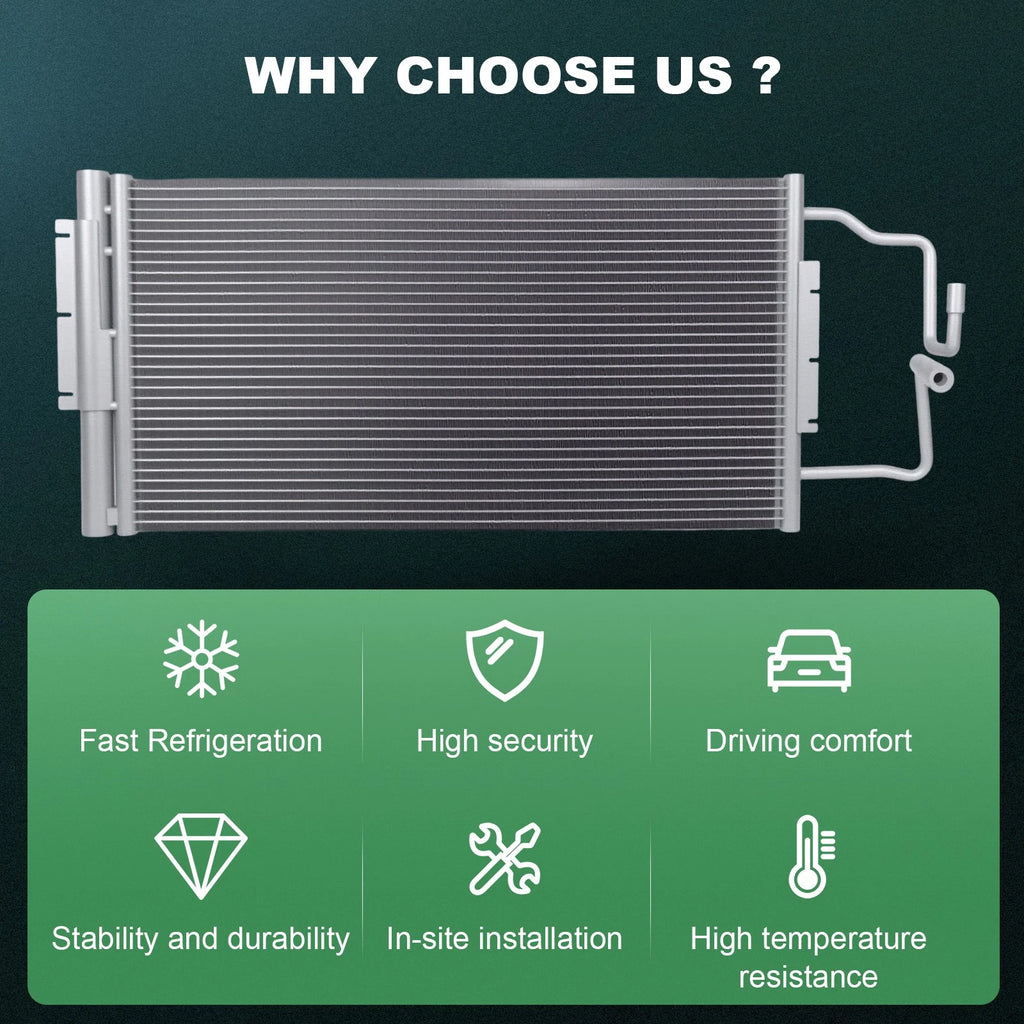 AC Condenser for Chevrolet Impala (2006–2013) & Buick Allure LaCrosse (2008–2009)