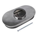 15" Oval Polished Aluminum Air Cleaner Filter for SBC BBC 350