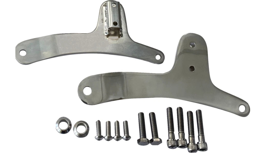 Chrome Sissy Bar Side Plates for Harley Sportster (1986–1993)