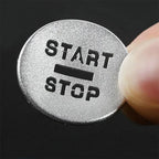Aluminum Alloy Silver Start Stop Button Cover for Jaguar XF (2008-2015)
