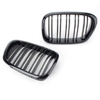 Front Upper Bumper Mesh Grille Trim for BMW 5 Series E39 (1995–2004) Black