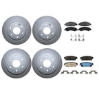 Front & Rear Brake Kit Disc Rotors & TRW Pro Metallic Pads for Cadillac Chevy GMC