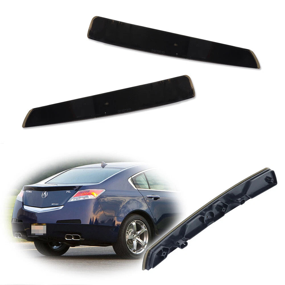 2X Smoked Lens Rear Bumper Reflector Tail Lights for Acura TL (2009–2011)