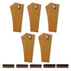5 PCS Bucket Teeth for Bobcat Mini Excavators Skid Steers (6737326)