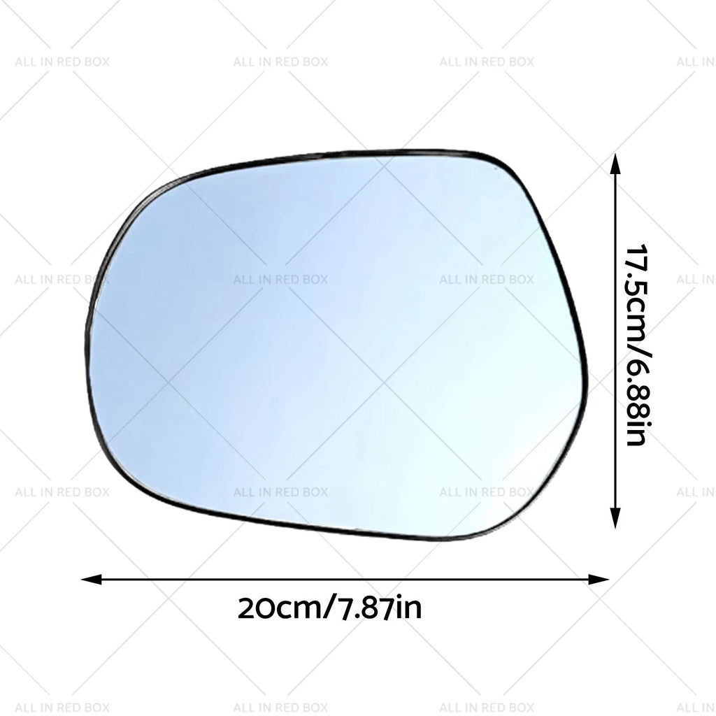 Left Side Mirror Glass with Plate for Toyota LandCruiser Prado 150 (2009–Present)