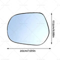 Left Side Mirror Glass with Plate for Toyota LandCruiser Prado 150 (2009–Present)