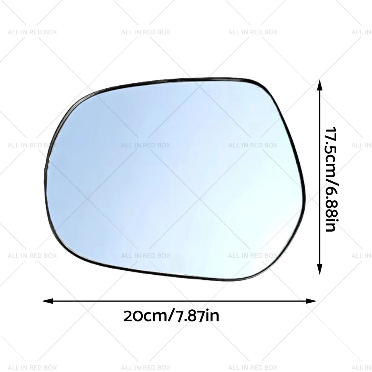 Left Side Mirror Glass with Plate for Toyota LandCruiser Prado 150 (2009–Present)