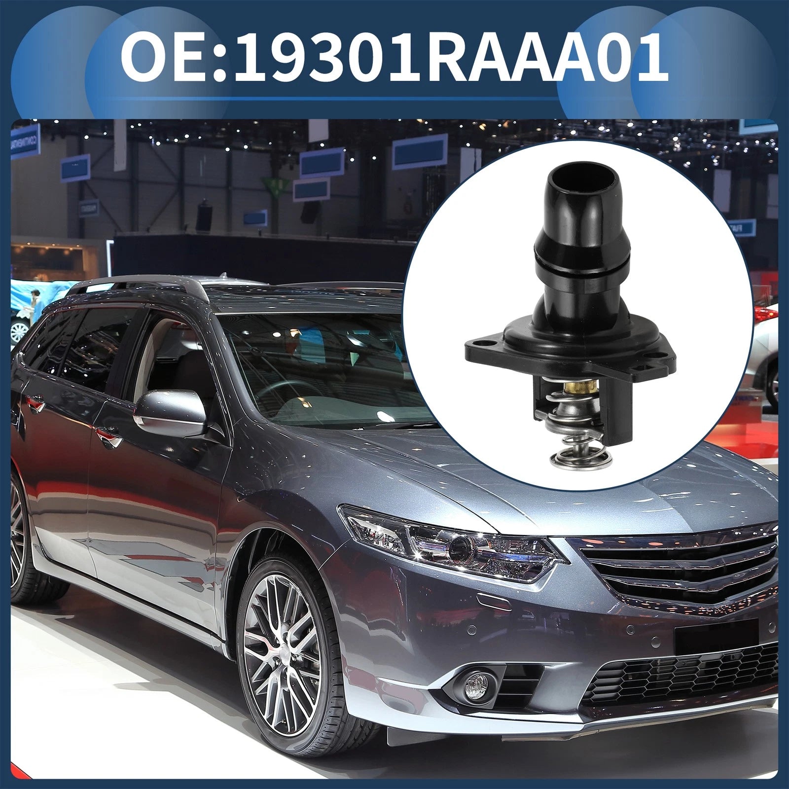 Engine Coolant Thermostat Housing Assembly for Honda Accord (2003–2007) No. 19301RAAA01