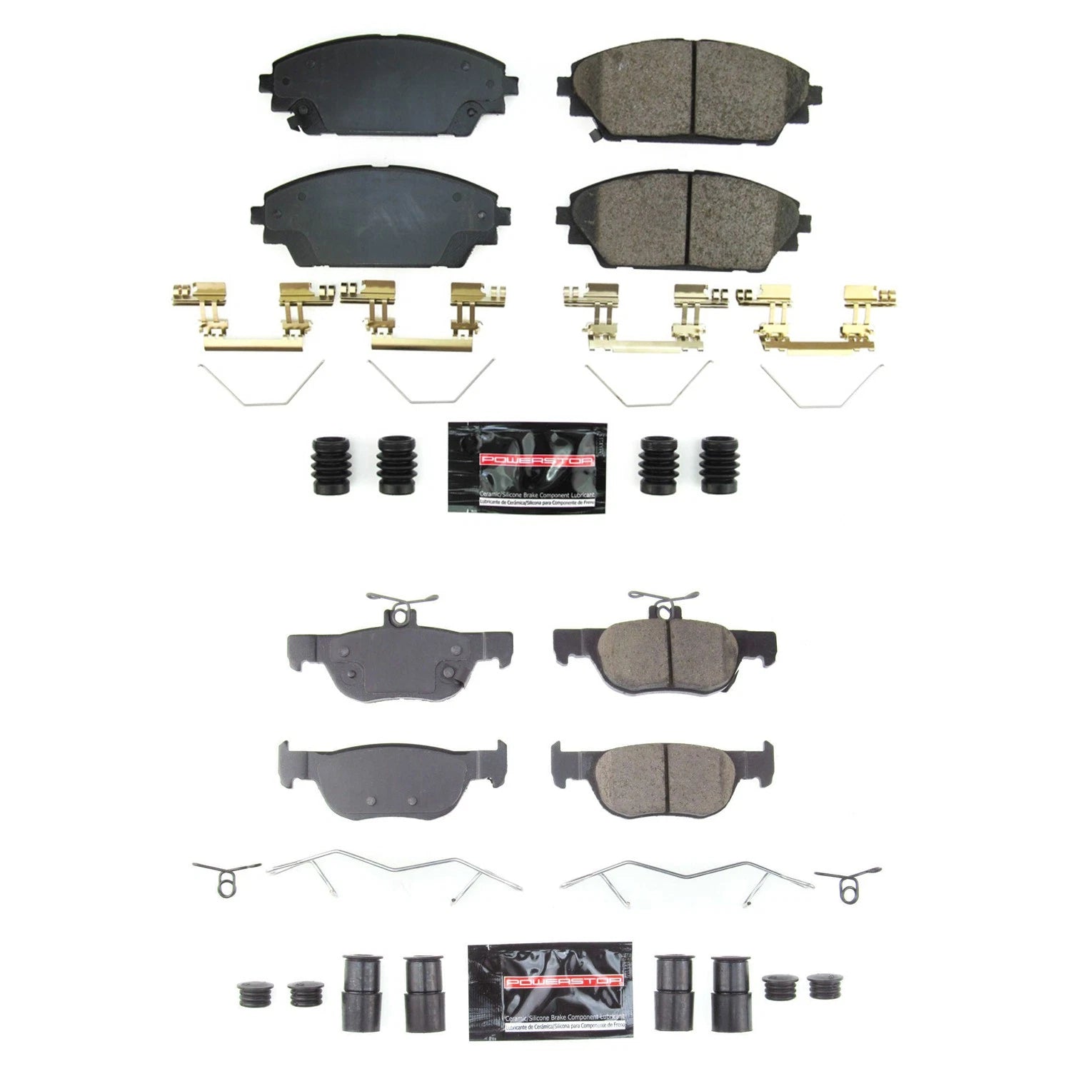 PowerStop Z23 Carbon-Fiber Ceramic Disc Brake Pad Kit for Mazda CX-30 (2020–2023)