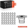 Set of 50 Metal Fender Bracket Retainer Clips for Chevy