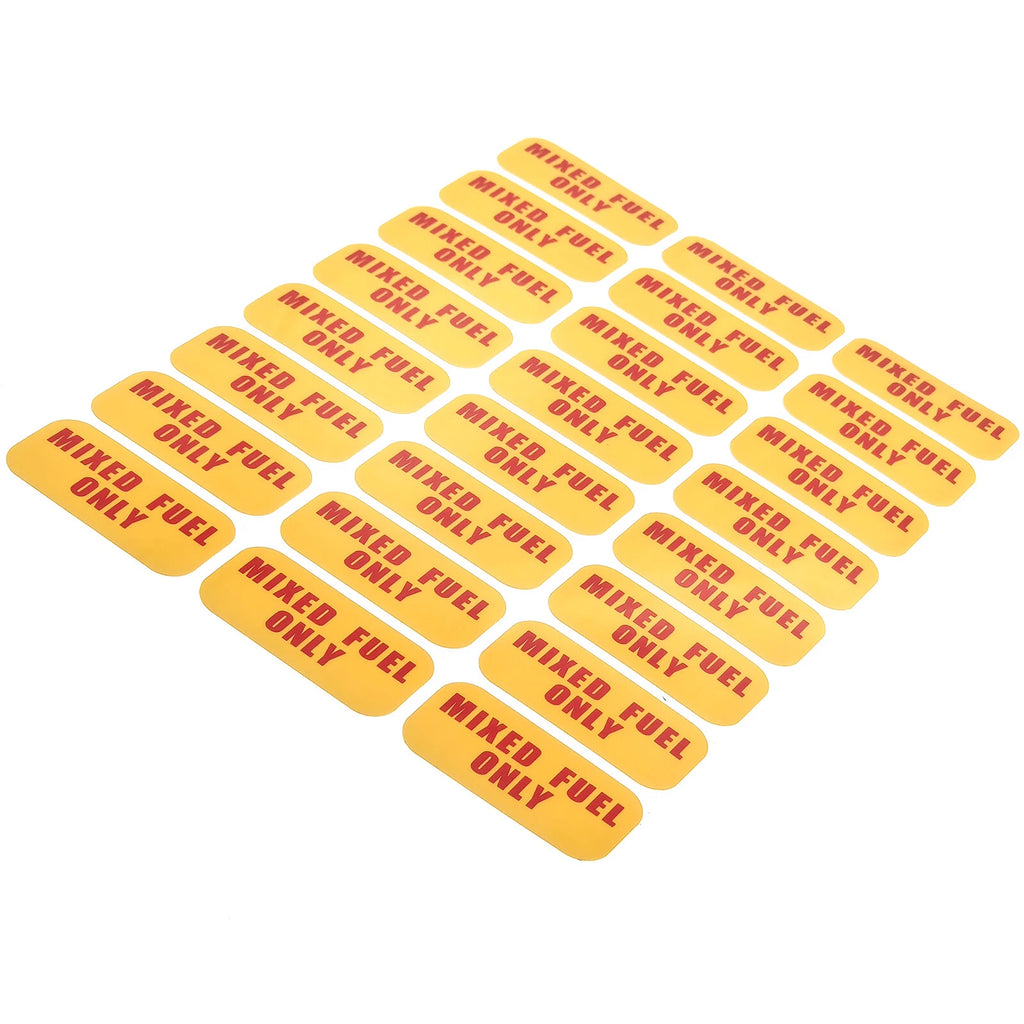 Set of 24 Mixed Fuel Only Vinyl Decals Stickers Labels
