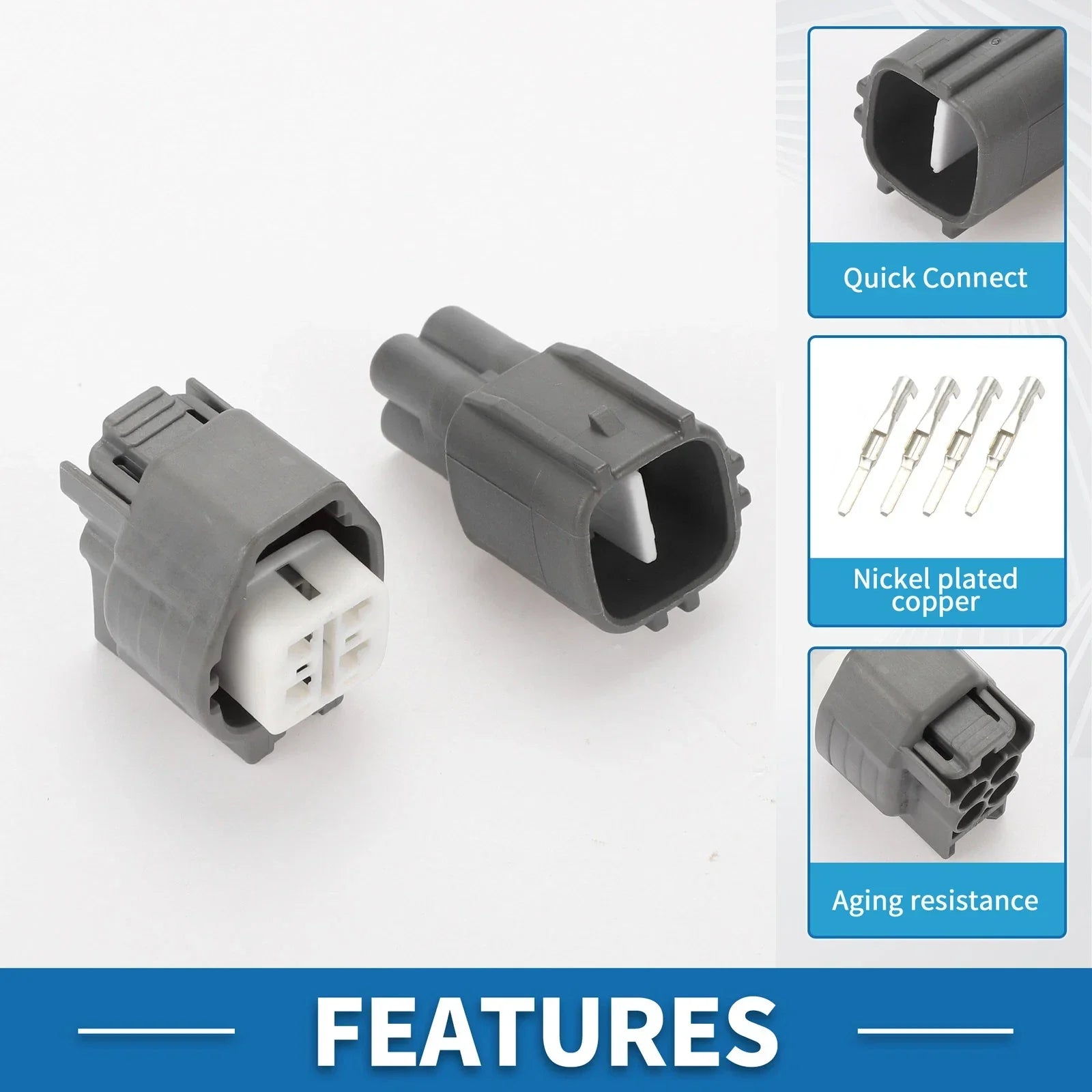 4 Pin O2 Oxygen Sensor Connector Plug for Toyota Lexus (No. 9098011028)