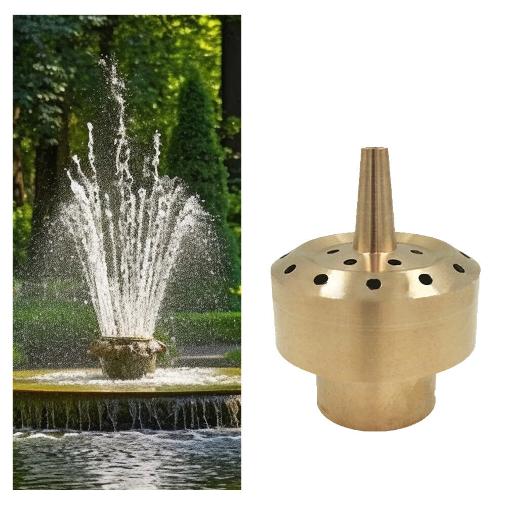 Brass Column Fountain Nozzle for Pond Garden (1/2")
