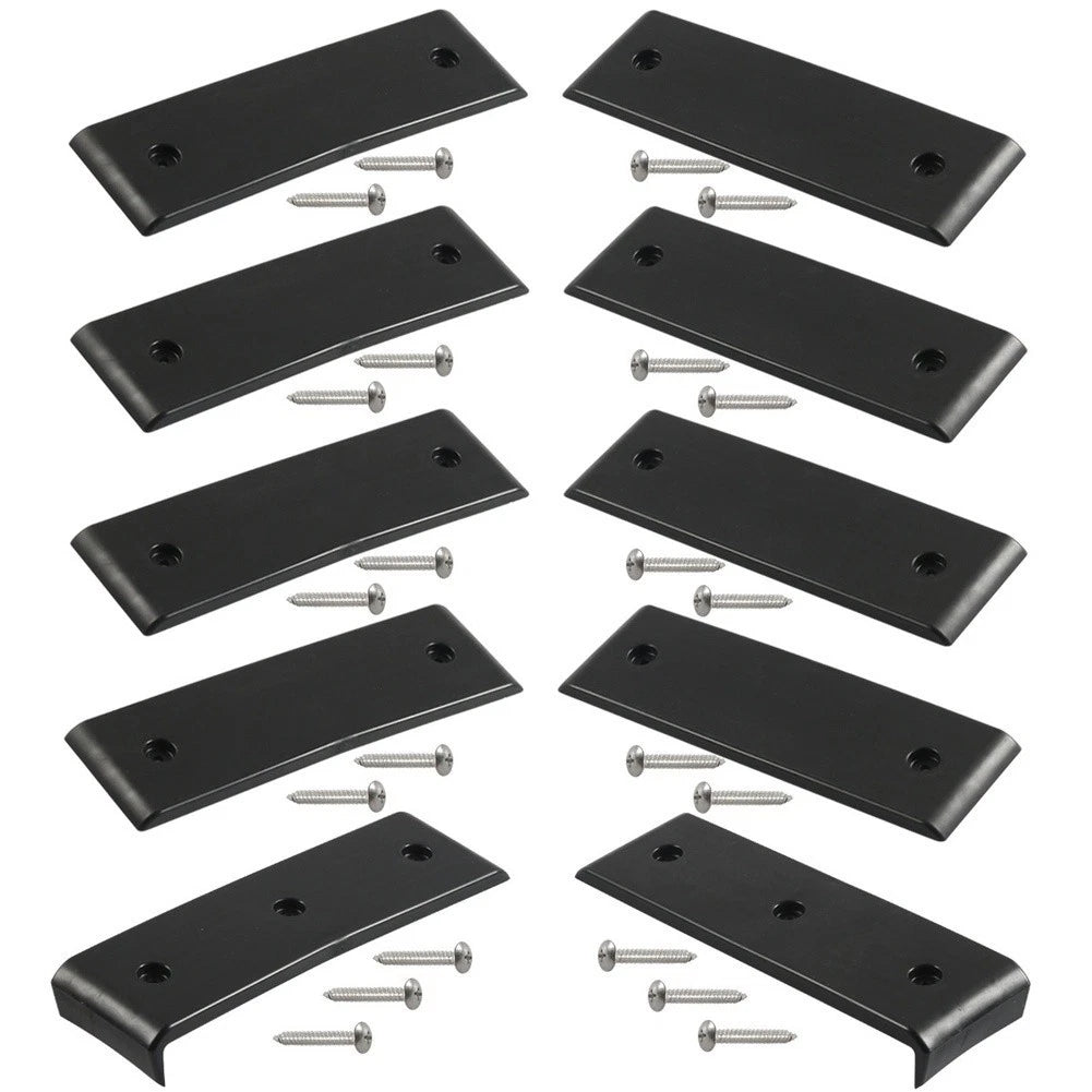 10PCS Bunk Slide Pads for Marine Boat Trailer (3" x 10", ABS Plastic)