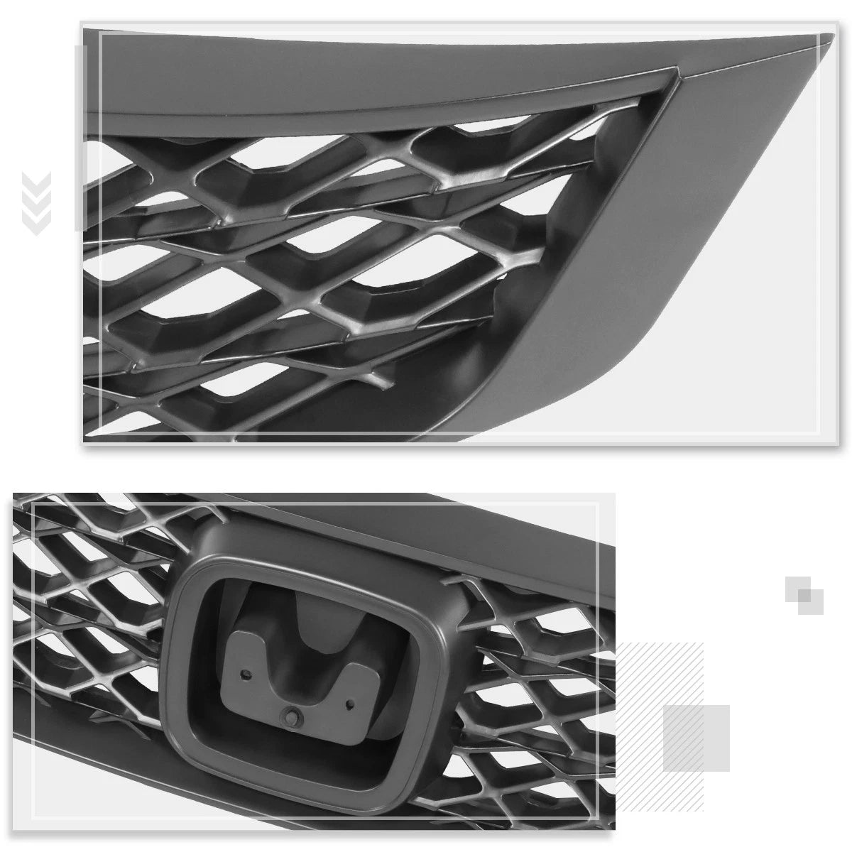 Upper Grille Insert for Honda Civic 2-DR (2009–2011) - Factory Style, Meshed