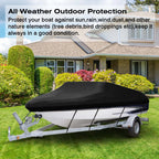 Trailerable Jumbo Cover for V-Hull Fishing Ski Pro-Style Bass Boat (2014–2022)