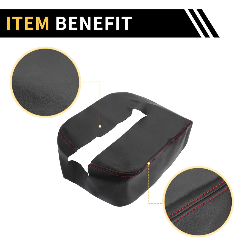 Center Console Cover for Chevrolet Silverado (2019–2023) Microfiber Leather