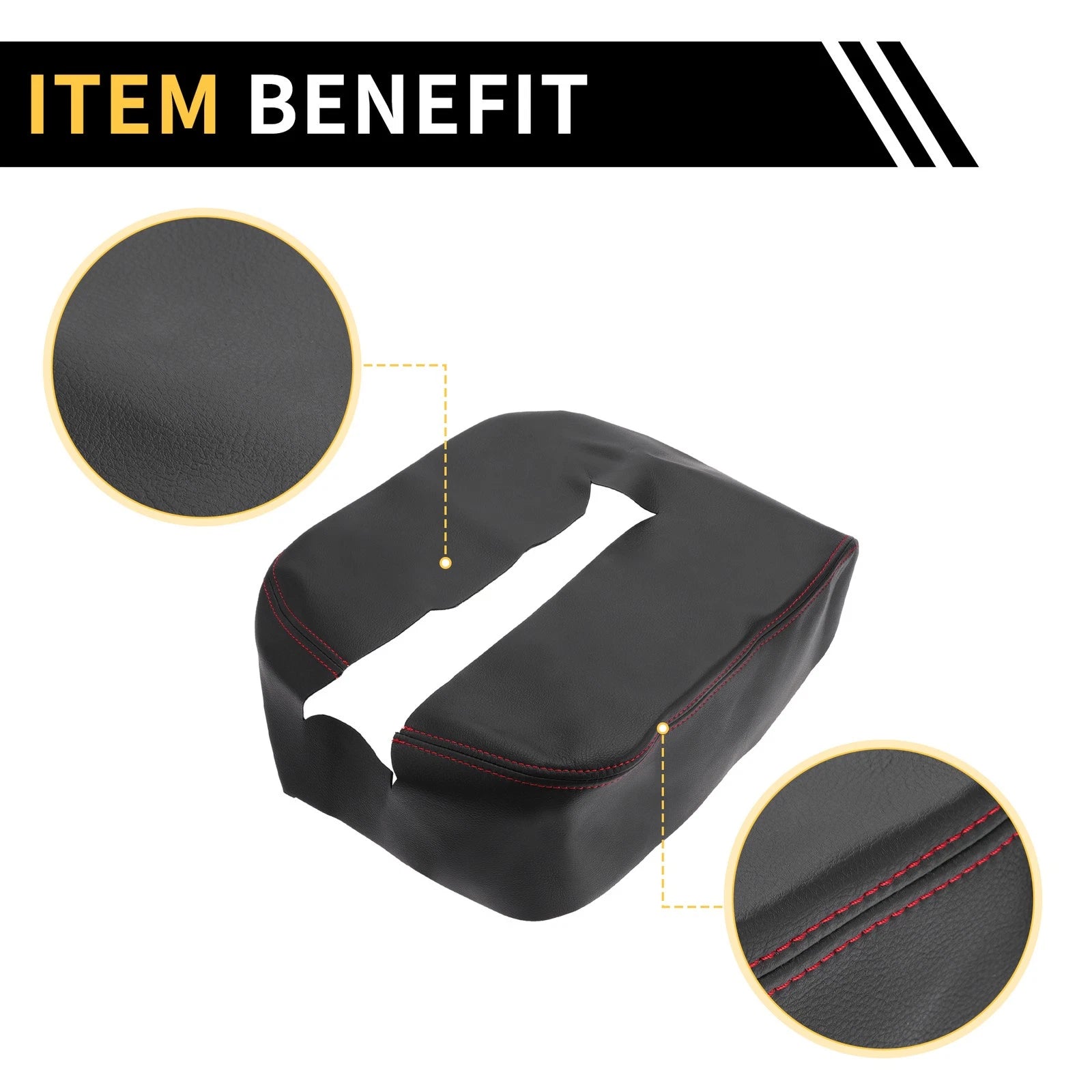Center Console Cover for Chevrolet Silverado (2019–2023) Microfiber Leather